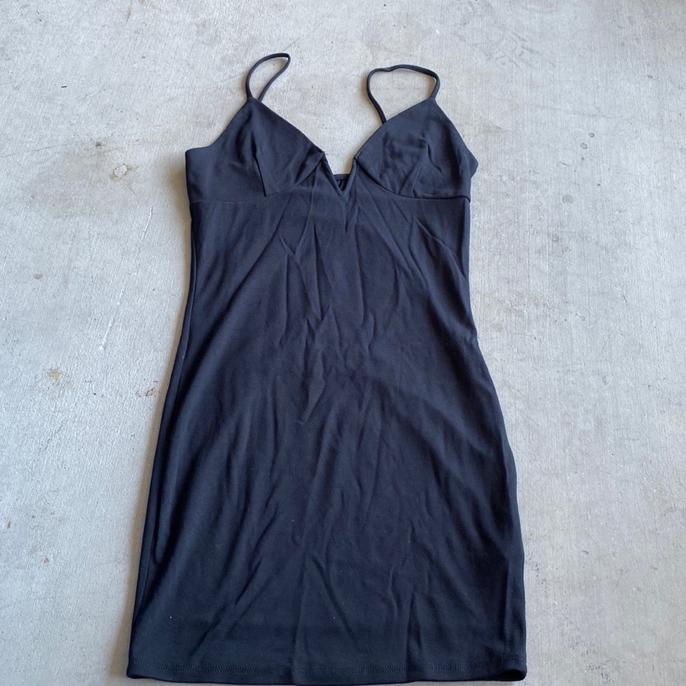 Black mini dress
